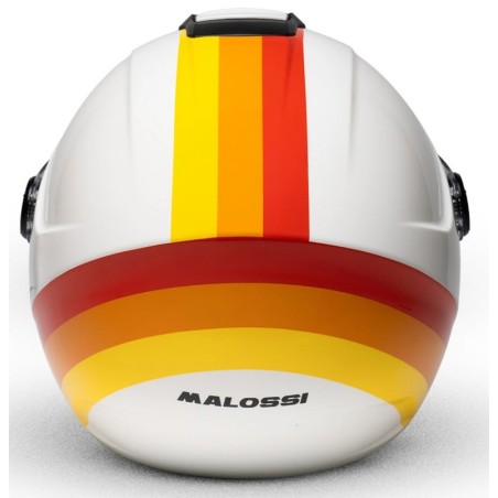 Casco MALOSSI Jet Dakar, Blanco, Talla S