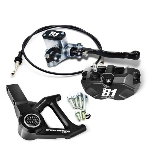 Kit Bomba de Freno Disco Delantero 8.1 OTTOPUNTOUNO MC11 Hurricane Negro Vespa Zip SP