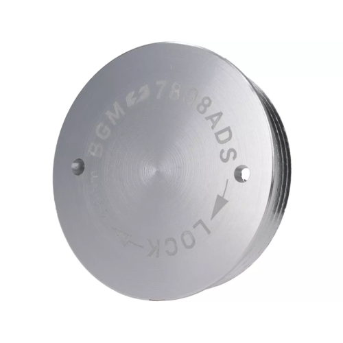 Tapa Protectora Encendido Volante BGM PRO CNC M28x1 Plata Plana para Vespa PX Disco, IRIS, DN, TX, T5, PKS, PK XL ,FL