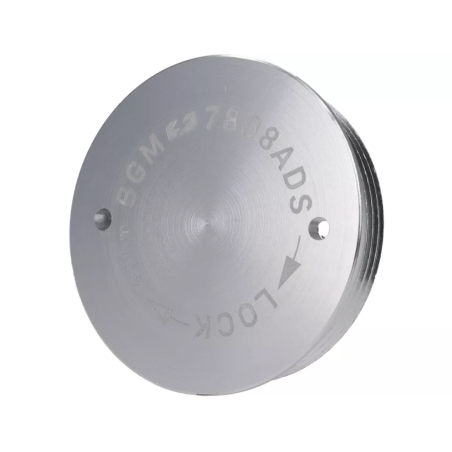 Tapa Protectora Encendido Volante BGM PRO CNC M28x1 Plata Plana para Vespa PX Disco, IRIS, DN, TX, T5, PKS, PK XL ,FL