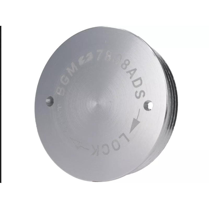 Tapa Protectora Encendido Volante BGM PRO CNC M28x1 Plata Plana para Vespa PX Disco, IRIS, DN, TX, T5, PKS, PK XL ,FL