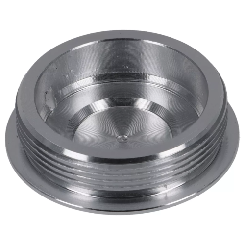 Tapa Protectora Encendido Volante BGM PRO CNC M28x1 Plata Plana para Vespa PX Disco, IRIS, DN, TX, T5, PKS, PK XL ,FL