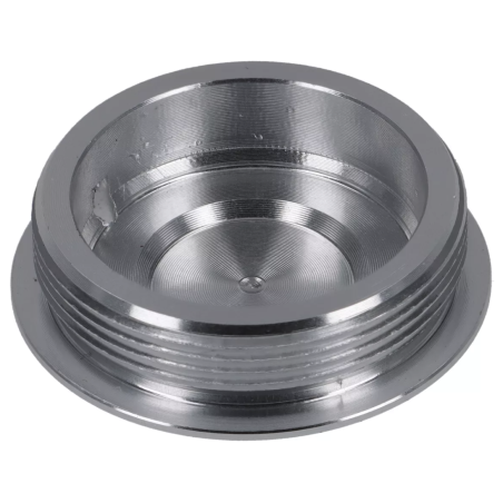 Tapa Protectora Encendido Volante BGM PRO CNC M28x1 Plata Plana para Vespa PX Disco, IRIS, DN, TX, T5, PKS, PK XL ,FL