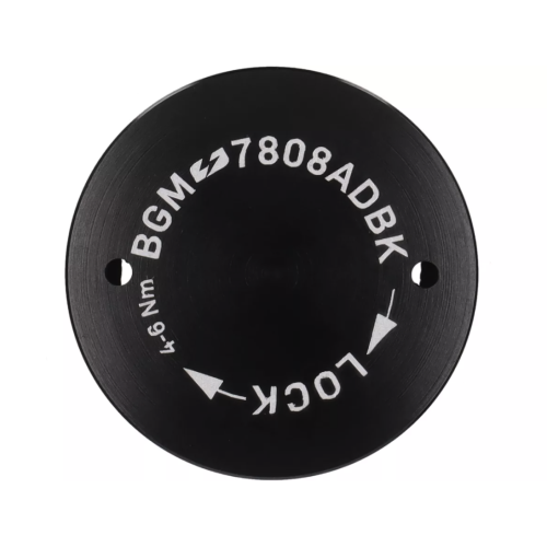 Tapa Protectora Encendido Volante BGM PRO CNC M28x1 Negro Plano para Vespa PX Disco, IRIS, DN, TX, T5, PKS, PK XL ,FL