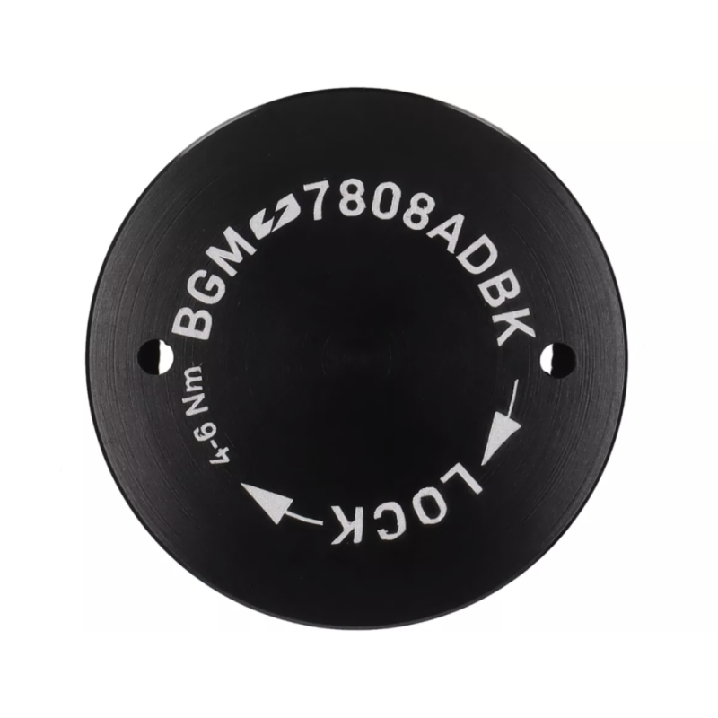 Tapa Protectora Encendido Volante BGM PRO CNC M28x1 Negro Plano para Vespa PX Disco, IRIS, DN, TX, T5, PKS, PK XL ,FL
