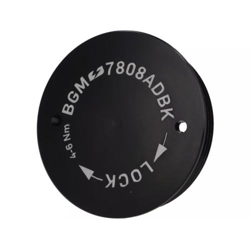 Tapa Protectora Encendido Volante BGM PRO CNC M28x1 Negro Plano para Vespa PX Disco, IRIS, DN, TX, T5, PKS, PK XL ,FL