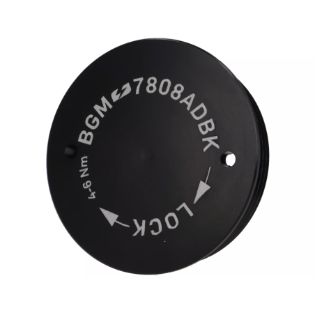 Tapa Protectora Encendido Volante BGM PRO CNC M28x1 Negro Plano para Vespa PX Disco, IRIS, DN, TX, T5, PKS, PK XL ,FL