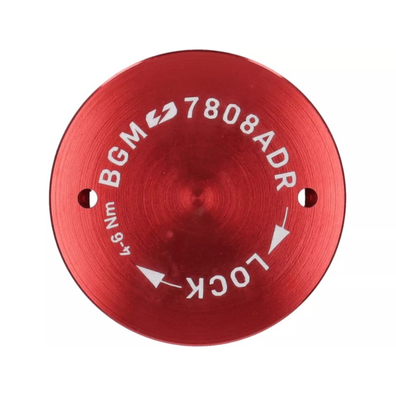 Tapa Protectora Encendido Volante BGM PRO CNC M28x1 Rojo Plano para Vespa PX Disco, IRIS, DN, TX, T5, PKS, PK XL ,FL