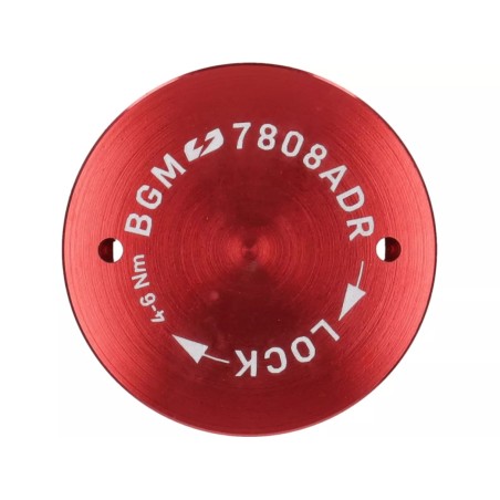 Tapa Protectora Encendido Volante BGM PRO CNC M28x1 Rojo Plano para Vespa PX Disco, IRIS, DN, TX, T5, PKS, PK XL ,FL