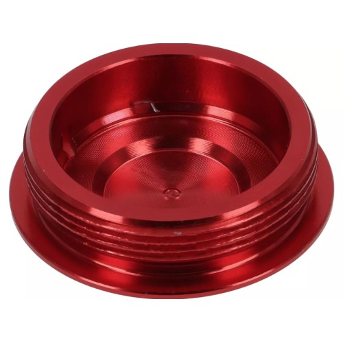 Tapa Protectora Encendido Volante BGM PRO CNC M28x1 Rojo Plano para Vespa PX Disco, IRIS, DN, TX, T5, PKS, PK XL ,FL