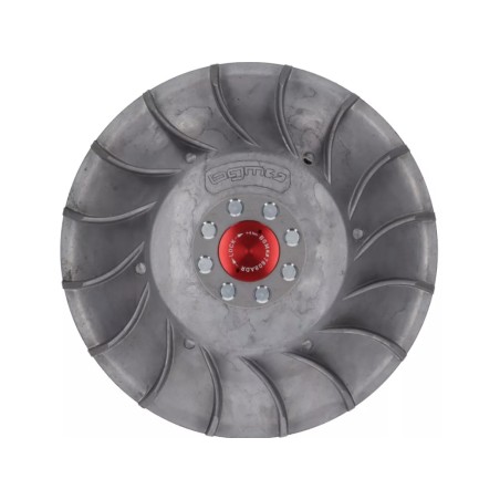 Tapa Protectora Encendido Volante BGM PRO CNC M28x1 Rojo Plano para Vespa PX Disco, IRIS, DN, TX, T5, PKS, PK XL ,FL