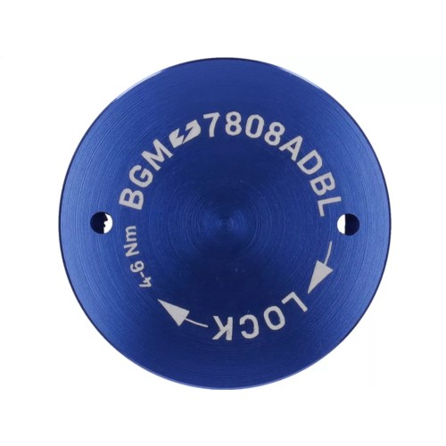Tapa Protectora Encendido Volante BGM PRO CNC M28x1 Azul Plano para Vespa PX Disco, IRIS, DN, TX, T5, PKS, PK XL ,FL