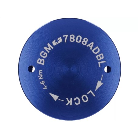 Tapa Protectora Encendido Volante BGM PRO CNC M28x1 Azul Plano para Vespa PX Disco, IRIS, DN, TX, T5, PKS, PK XL ,FL