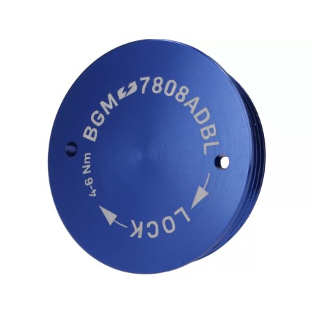 Tapa Protectora Encendido Volante BGM PRO CNC M28x1 Azul Plano para Vespa PX Disco, IRIS, DN, TX, T5, PKS, PK XL ,FL