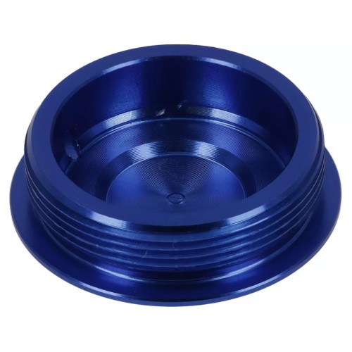 Tapa Protectora Encendido Volante BGM PRO CNC M28x1 Azul Plano para Vespa PX Disco, IRIS, DN, TX, T5, PKS, PK XL ,FL