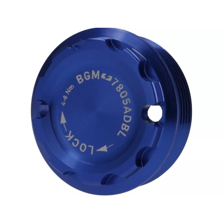 Tapa Protectora Encendido Volante BGM PRO CNC M28x1 Azul para Vespa PX Disco, IRIS, DN, TX, T5, PKS, PK XL ,FL