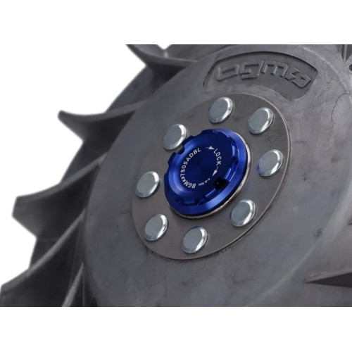 Tapa Protectora Encendido Volante BGM PRO CNC M28x1 Azul para Vespa PX Disco, IRIS, DN, TX, T5, PKS, PK XL ,FL