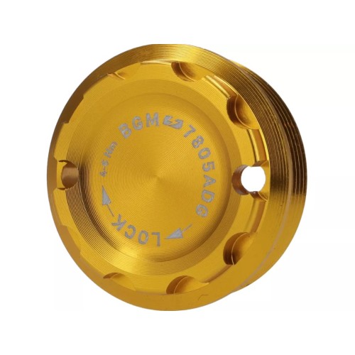 Tapa Protectora Encendido Volante BGM PRO CNC M28x1 Dorada para Vespa PX Disco, IRIS, DN, TX, T5, PKS, PK XL ,FL