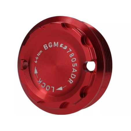 Tapa Protectora Encendido Volante BGM PRO CNC M28x1 Rojo para Vespa PX Disco, IRIS, DN, TX, T5, PKS, PK XL ,FL