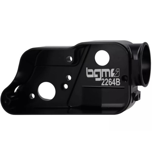 Caja Carburador Negra BGM PRO Faster Flow CNC Vespa CL, DS, DN, IRIS, TX, T5 y PX Disco