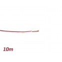Cable eléctrico UNIVERSAL 0,85mm² 10m blanco, rojo
