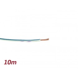 Cable eléctrico UNIVERSAL 0,85mm² 10m blanco, azul