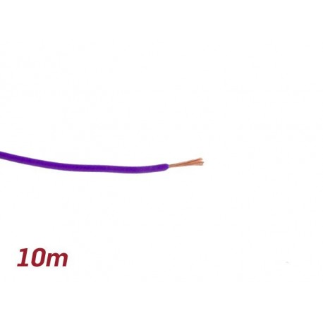 Cable eléctrico UNIVERSAL 0,85mm² 10m violeta