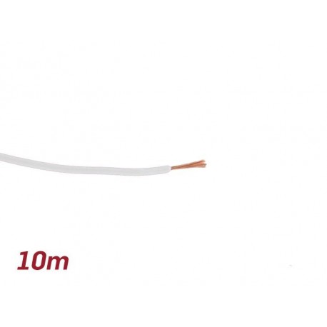 Cable eléctrico UNIVERSAL 0,85mm² 10m blanco