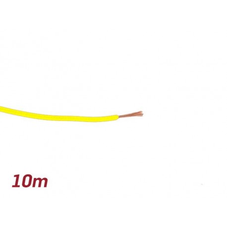 Cable eléctrico UNIVERSAL 0,85mm² 10m amarillo
