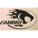 Pegatina Adhesivo FABBRI Racing 12X7 cm  negro