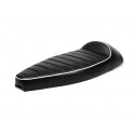 Asiento Negro/Blanco Fastback 2.0 Vespa PX Disco, IRIS, DN, DS, CL, Vespa 150s, Sprint, GS, 160 y 125 del año 60 al 65