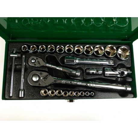 Caja de herramientas llave de tubo Toptul, 27 Piezas