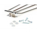 Portaequipajes Cromado para Alfombrilla Central Vespa CL, DS, DN, IRIS, TX, T5, PX Disco