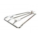 Portaequipajes Cromado para Alfombrilla Central Vespa CL, DS, DN, IRIS, TX, T5, PX Disco