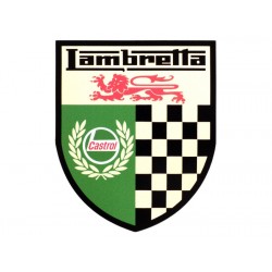 Pegatina ahesivo LAMBRETTA Castrol 70x85mm