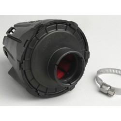 Filtro de aire MALOSSI Red Filter E5 ø32mm Recto (Negro con tapa) para Carburador PHBG 15-21, Mikuni