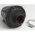 Filtro de aire MALOSSI Red Filter E5 ø32mm Recto (Negro con tapa) para Carburador PHBG 15-21, Mikuni