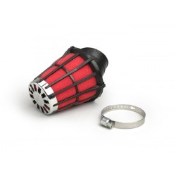 Filtro de aire Malossi E5-30º, conexión 42mm (rojo/negro), Vespa