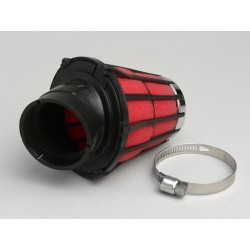 Filtro de aire Malossi E5-30º, conexión 42mm (rojo/negro), Vespa