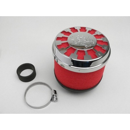 Filtro de aire MALOSSI Red Filter E13 ø32/38mm Recto para Carburadores PHBN, PHBG 15-21, PHBL 20-26, PHVB 22, PHVB, PHVA 17,5