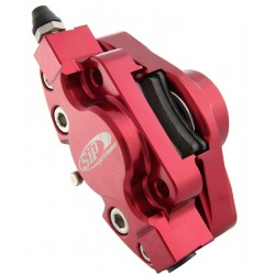 Pinza del freno SIP para Grimeca Classic, Vespa PX Disco aluminio, rojo anonizado, 31,5mm