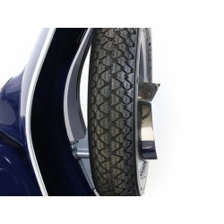 Caja de herramientas para rueda de repuesto detrás del escudo,Vespa Smallframe y Largeframe 10 pulgadas,acero inoxidable