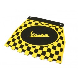 Faldón cuadros Vespa negro,amarillo