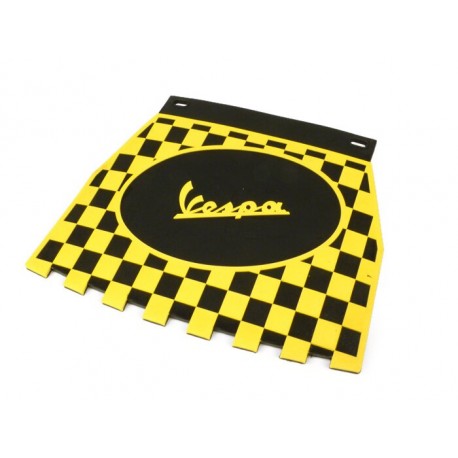 Faldón cuadros Vespa negro,amarillo